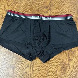 Mens worn poly spandex trunk size M